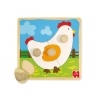 Holzpuzzle Huhn