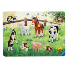 Holzpuzzle "Heimische Tierkinder" - 10 Teile