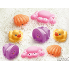 Badespiel-Set "quietschende Tiere"