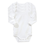 3er-Pack Langarm-Bodys, Schlupfform