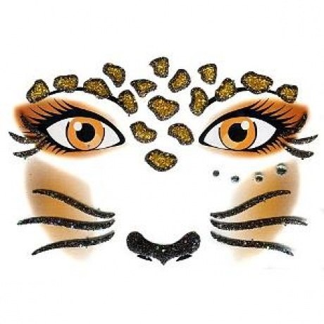 Face Art Tattoo "Leopard"