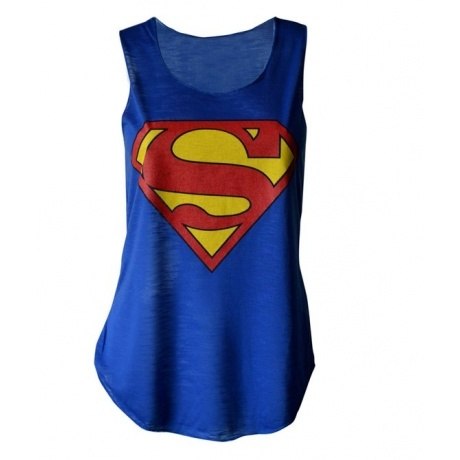Womens Dope Geek Superman Top-T-Shirt