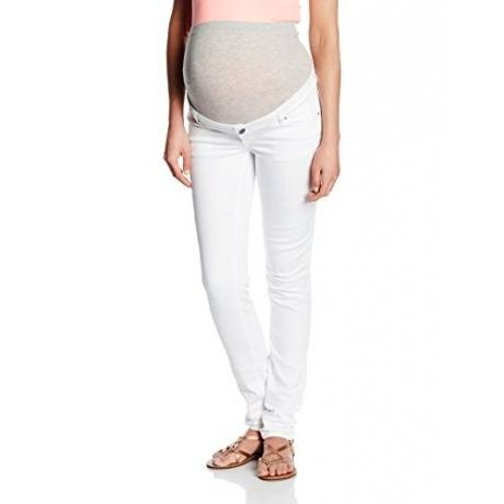 Damen Umstandshose Shelly Slim Pant, Weiß (Bright White), W33/L34 (Herstellergröße: 33)