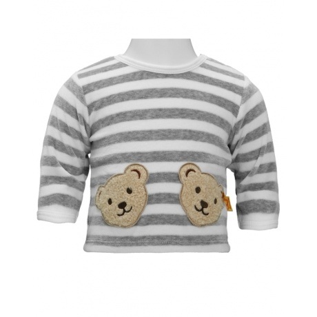 Nicki-Sweatshirt mit 2 Bärenköpfen
