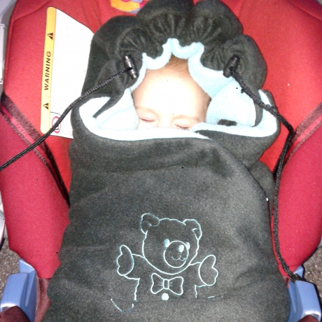 ByBUM - Baby Winter-Einschlagdecke 'Das Original mit dem Bären'