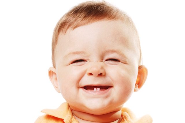 The laughing baby