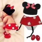 Foto-Shooting Neugeborene Baby Kostüm Tier "Minnie Maus"