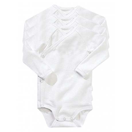 3er-Pack Langarm-Bodys, Wickelform 3er-Pack Langarm-Bodys, Wickelform