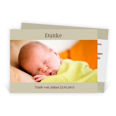 Dankeskarte Taufe