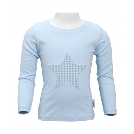 Langarmshirt mit Vichy-Stern Langarmshirt mit Vichy-Stern