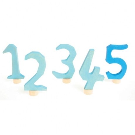 Stecker-Set Zahlen 1-5 (blau)