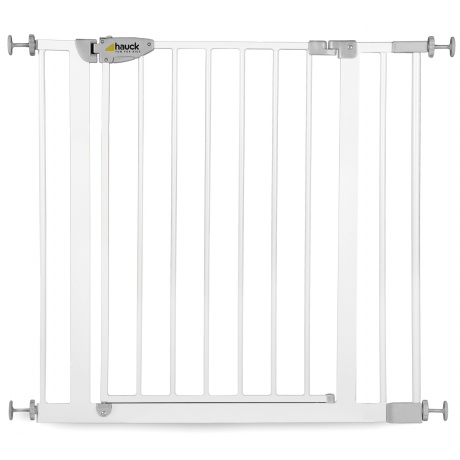 Türschutzgitter Squeeze Handle Safety Gate 75 cm - 81 cm + 14 cm Verlängerung, weiss