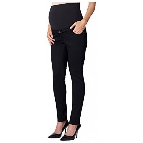 Damen leichte Sommer Chino Umstandshose Pants 5-Pocket Hose (44 (Herstellergröße: 44/36), Blau (Navy