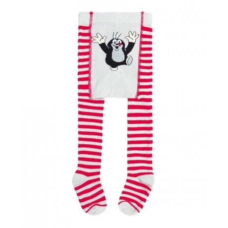 Strumpfhose Maulwurf pink/weiß