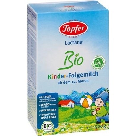 Lactana Kinder Bio Folgemilch - ab dem 12. Monat, 500g