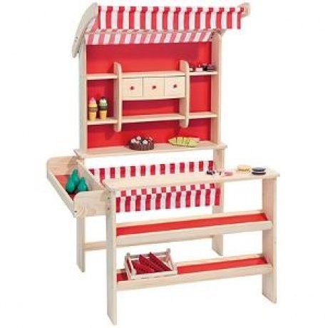 Kaufmannsladen mit Markise