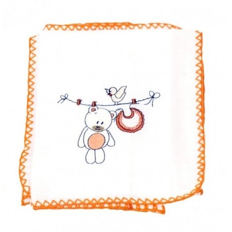 Spucktuch "Teddy auf Wäscheleine"