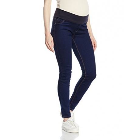 New Look Damen Umstandshose, Jeggings, BLAU (BLUE PATTERNED), Gr. 46 (18 UK)