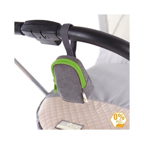 30050.75274 Deluxe Schnullertasche grau/orange