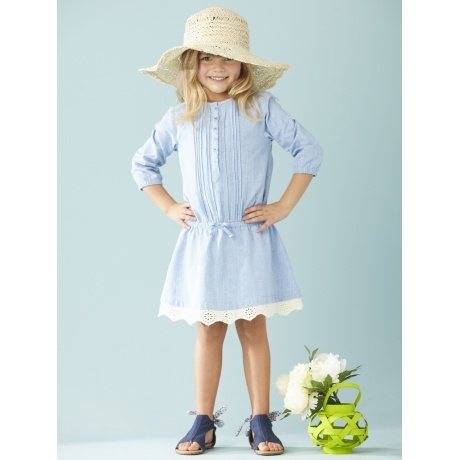 Kleid mit Lochstickerei Kleid mit Lochstickerei
