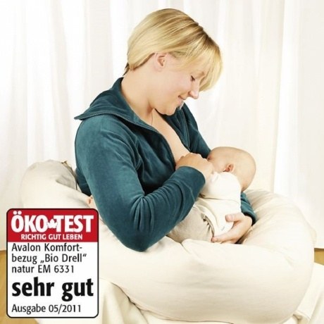 Komfortbezug "Bio-Drell" zum Bio-Stillkissen "Avalon"