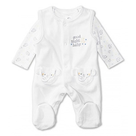 Baby Strampler-Set in weiss