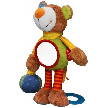 Aktiv-Bär mit Rassel in bunt