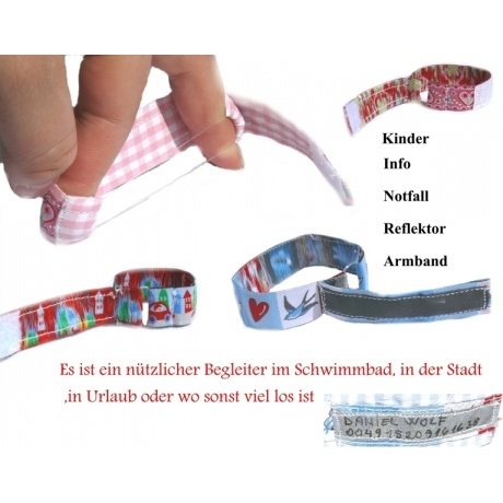 Reflektor Info-Armband