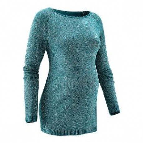 Festlicher Umstandsmoden Glitzer-Strickpullover