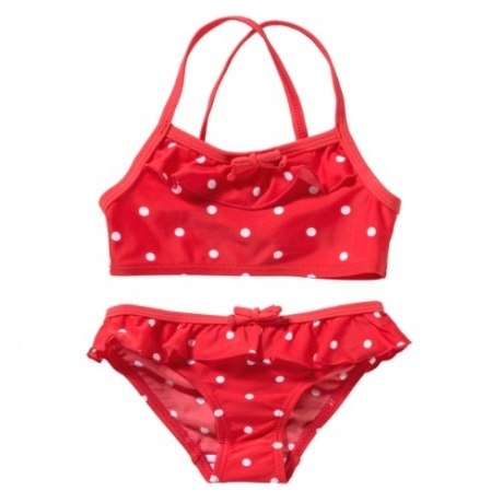 Kinder Bikini, Farbe rot