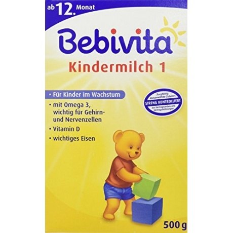 Bebivita Kindermilch 1 - ab dem 1. Jahr, 4er Pack (4 x 500g)