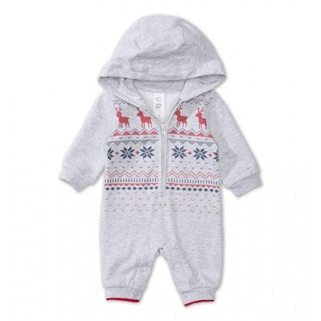 Gefütter Baby-Overall mit Kapuze