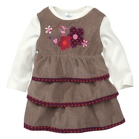 Baby-Kleid mit Langarmbody