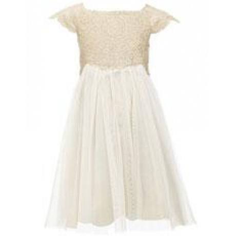 Estella glitzerndes Baby-Kleid Gold