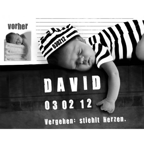 Knasti Fotomontage mit deinem Baby