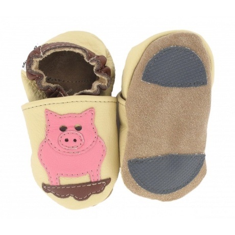 Lauflernschuhe "Schwein hell"