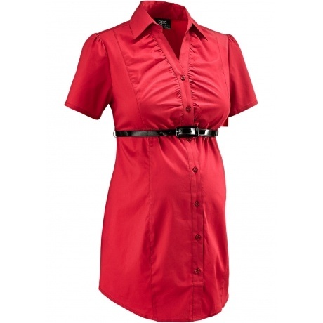 Umstandsbluse mit Gürtel Umstandsbluse mit Gürtel