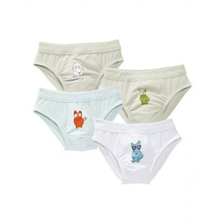 Jungen-Unterwäsche: Slips, 4er-Pack