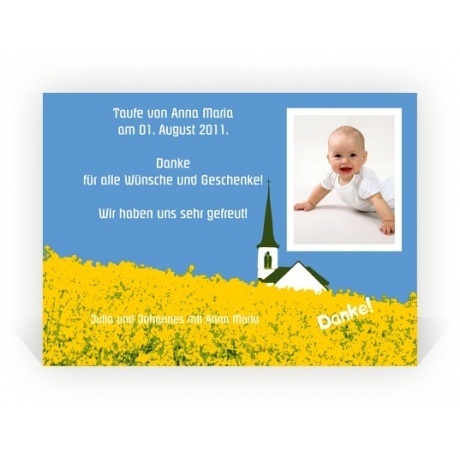 Dankeskarte Taufe