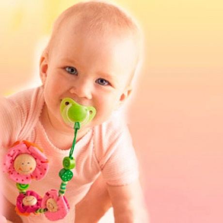 Bunte Schnullerkette Bunte Schnullerkette