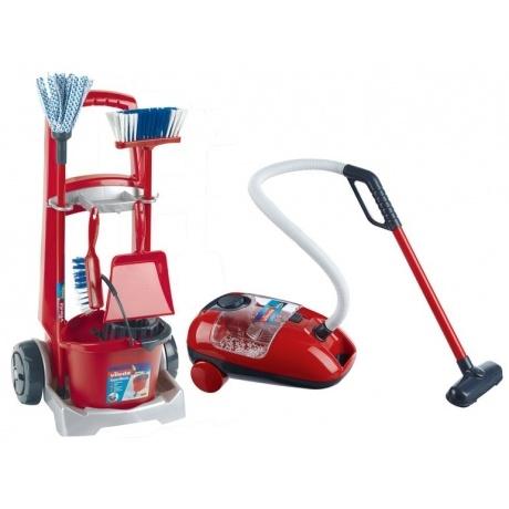 Vileda Besenwagen und Staubsauger