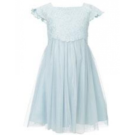 Estella glitzerndes Baby-Kleid Blau