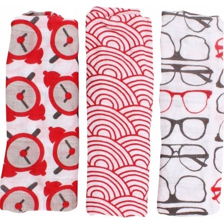 Mullwindeln gemustert