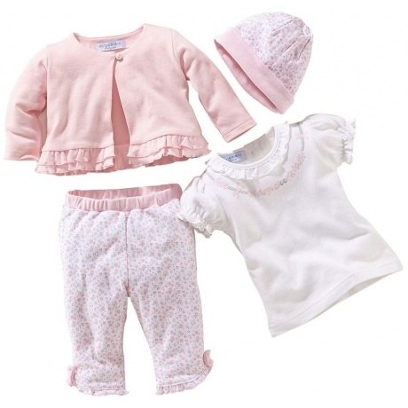 Shirt, Hose, Jacke & Mütze (Set, 4-tlg.)