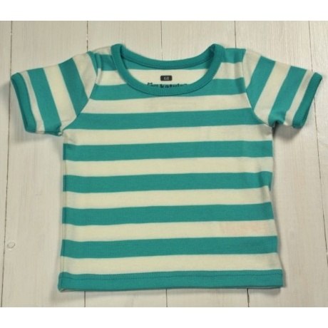 T-Shirt türkis-weiß, kbA T-Shirt türkis-weiß, kbA