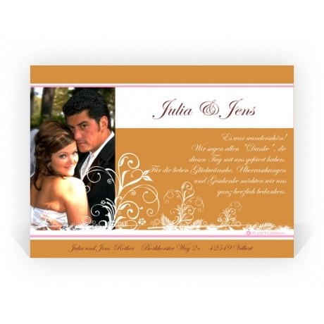 Dankeskarte Hochzeit