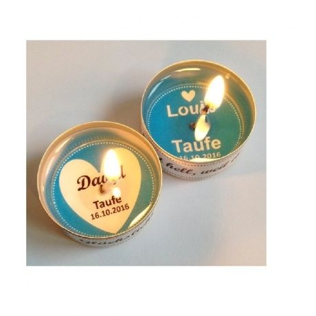 20x Gastgeschenk Taufe Hochzeit Taufkerze
