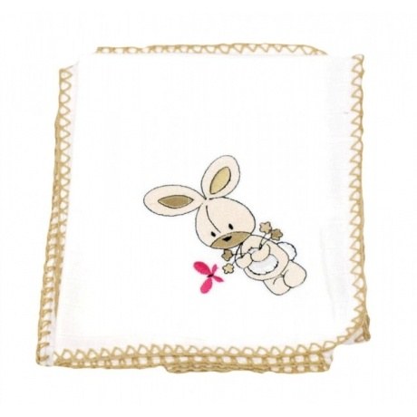 Spucktuch "Hase mit Schmetterling"