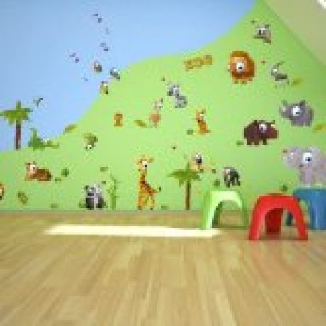 Wandtattoo "Zootiere"