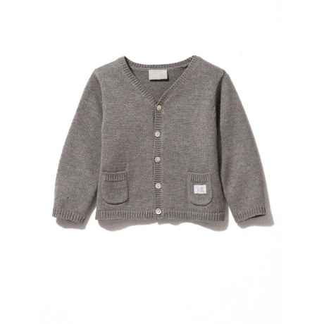 Baby-Cardigan, Wolle/Baumwolle für Jungen